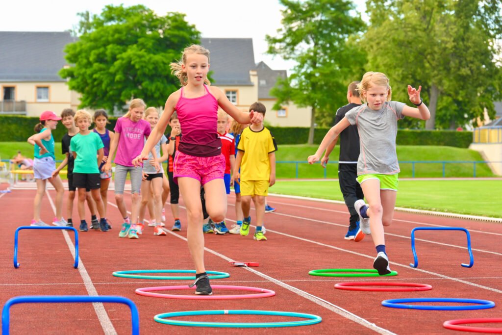 Kinder in der allgemeinen Leichtathletik